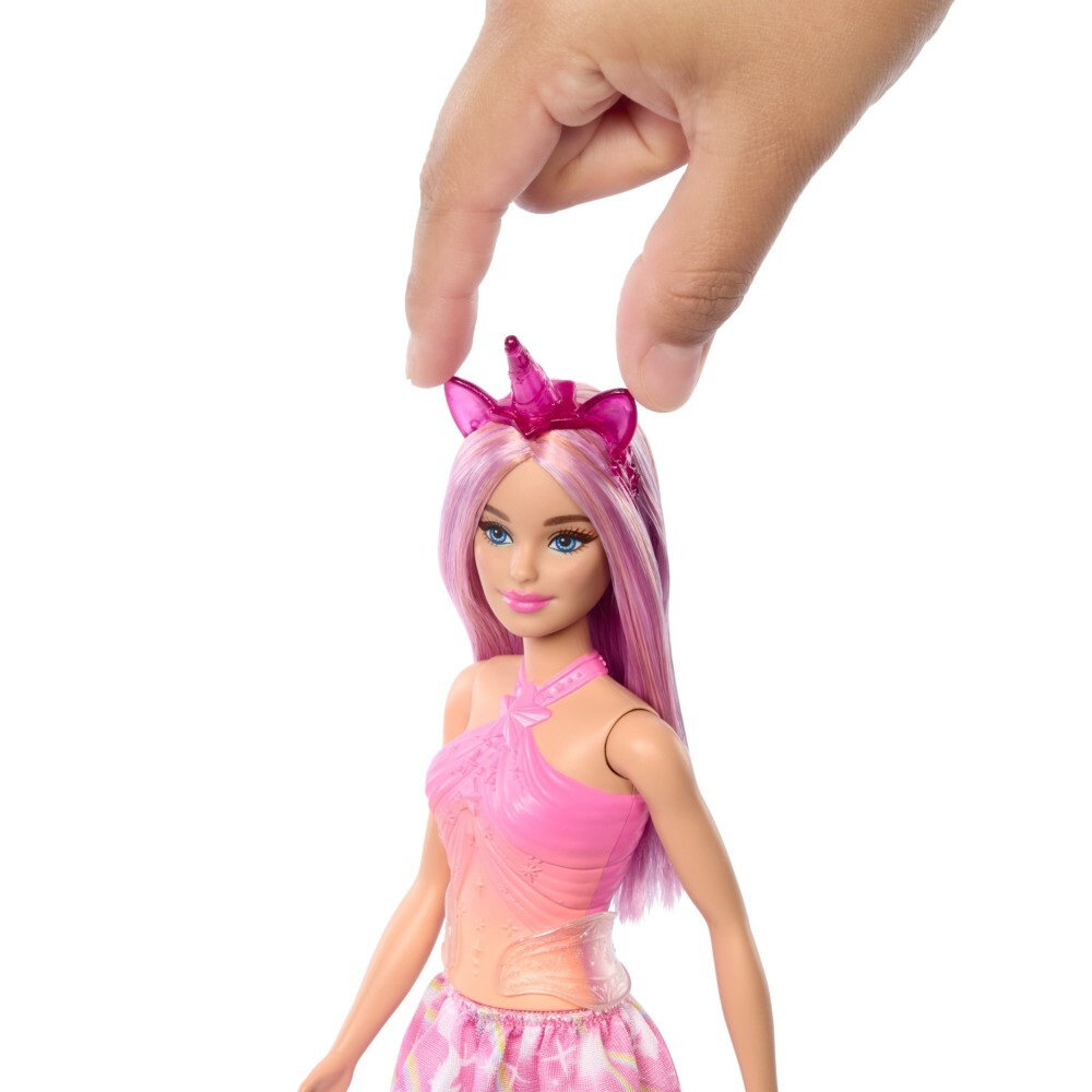 Barbie Fashionistas - Кукла Barbie Единорог в розовом наряде HRR13 / артикул   HRR12 HRR13  / GTIN 194735183623