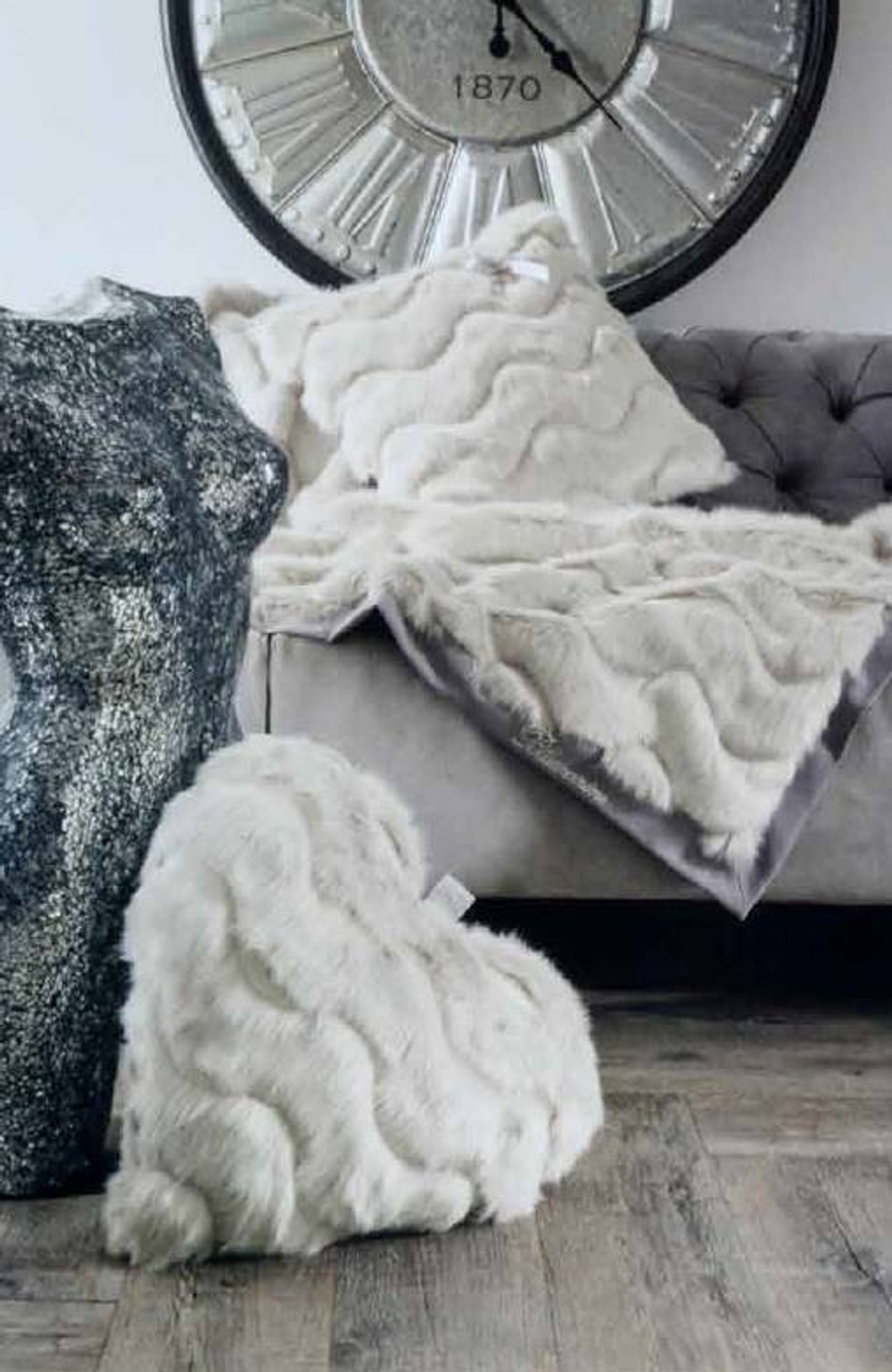 Подушка декоративная 46х46 Blumarine Wagner 01 pearl белый