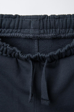 ZARA КОМПЛЕКТ ИЗ ТОЛСТОВКИ С ВОРОТНИКОМ ПОЛО И БРЮК-ДЖОГГЕРОВ, ТЕМНЫЙ АНТРАЦИТ