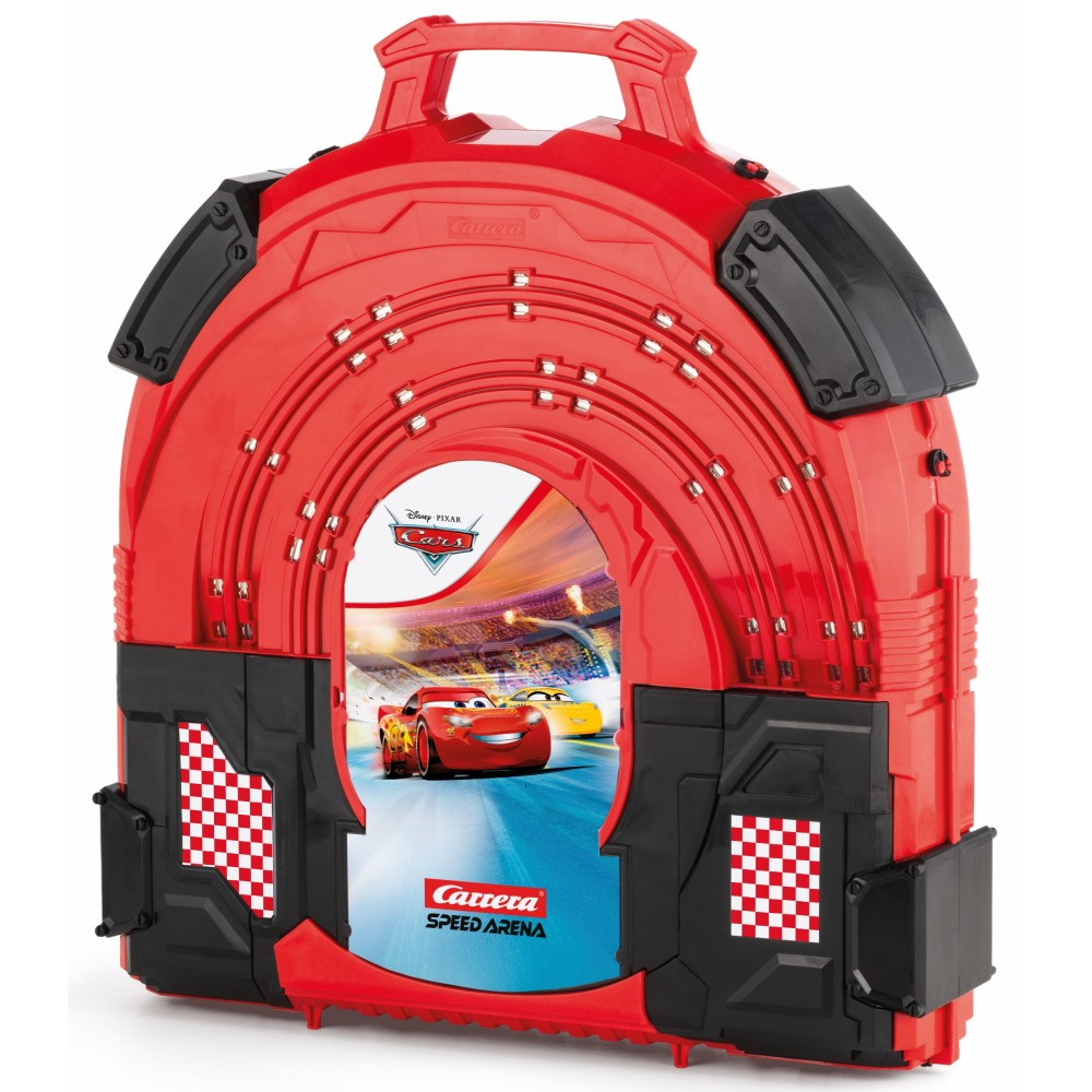 Гоночный трек Carrera Speed Arena Disney Pixar 16002 Тачки в чемодане 2.7 м с 2 машинками 16002 — фото 6