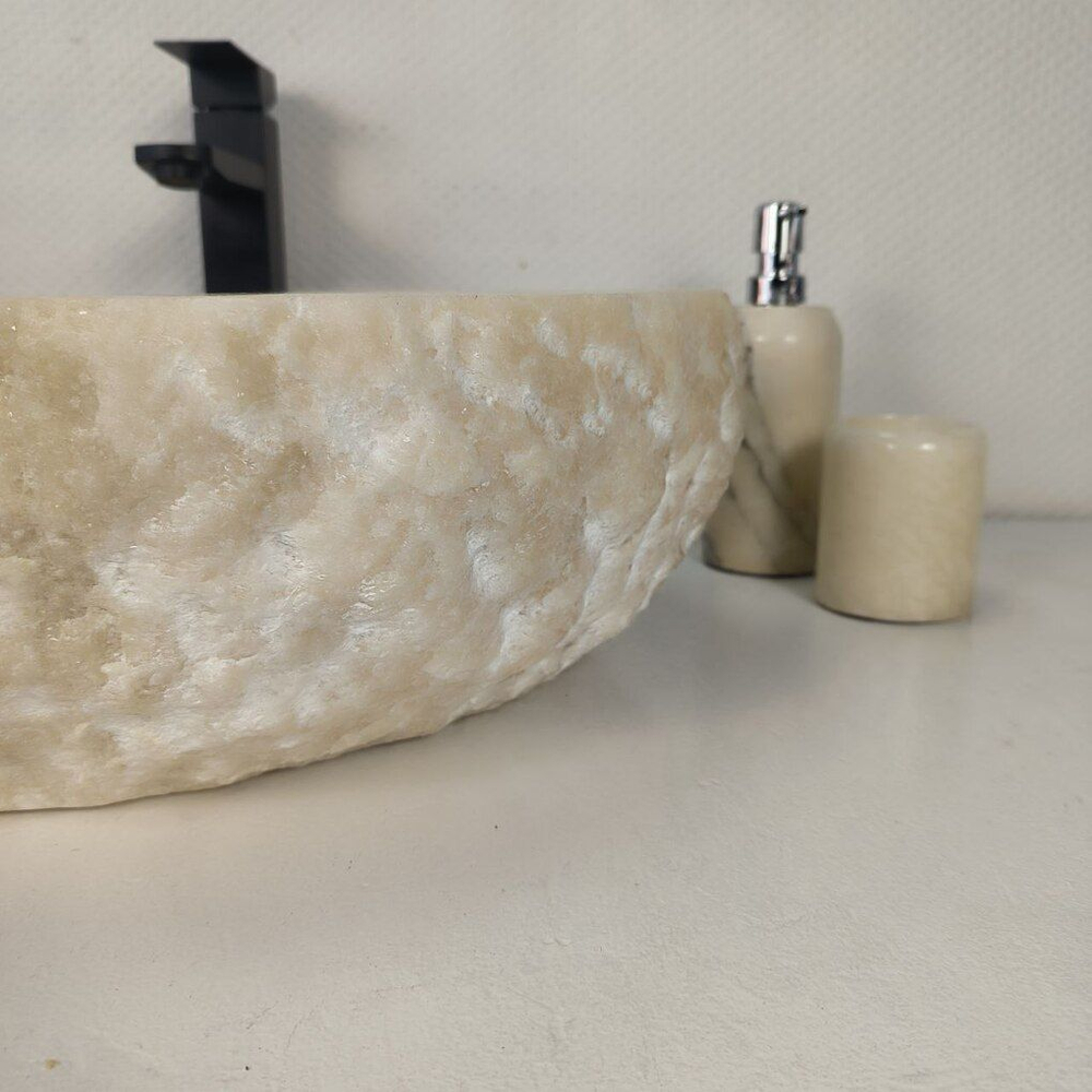 Каменная раковина из оникса Erozy White EO-04268 (52*43*15) 0213 из натурального камня