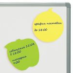 Набор блоков бумаги для записи самоклеящихся 3шт*50л, фигурный,  ассорти, Brauberg