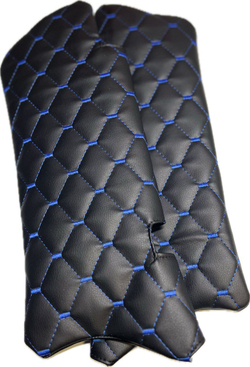 Чехлы на козырьки ВАЗ 2110, 2111, 2112 (синяя нить Рубин)