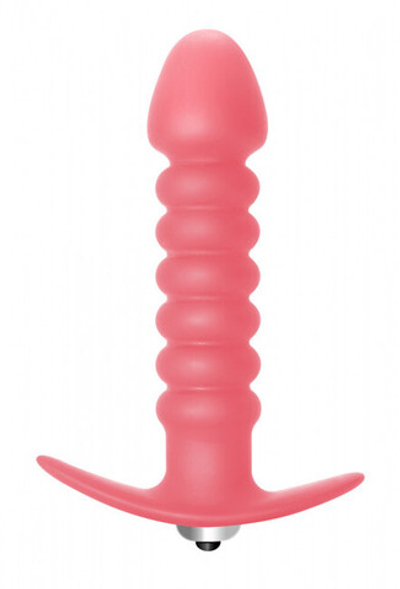 Анальная пробка с вибрацией Twisted Anal Plug Pink (11 см , розовый) (Цвет: розовый)