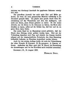 Die Fragmente der Vorsokratiker, griechisch und deutsch. Band 1 | Hermann Diels