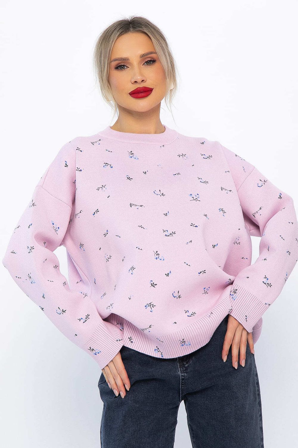 Свитер оверсайз Анита (сиреневый) Б14760-1М LT Collection