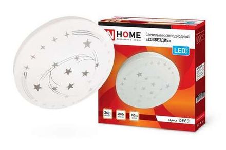 Светильник светодиодный DECO СОЗВЕЗДИЕ 36Вт 4000К 3240лм 230В 380х55мм IN HOME 4690612025001