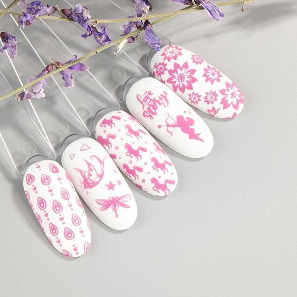 Swanky Stamping, Лак для стемпинга S23 - Нежно-розовый