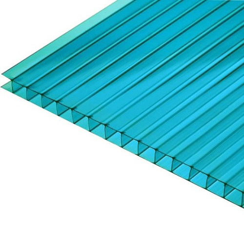 Поликарбонат сотовый Юг-Ойл-Пласт Ug Standart бирюзовый 10 мм 2,1х6 м