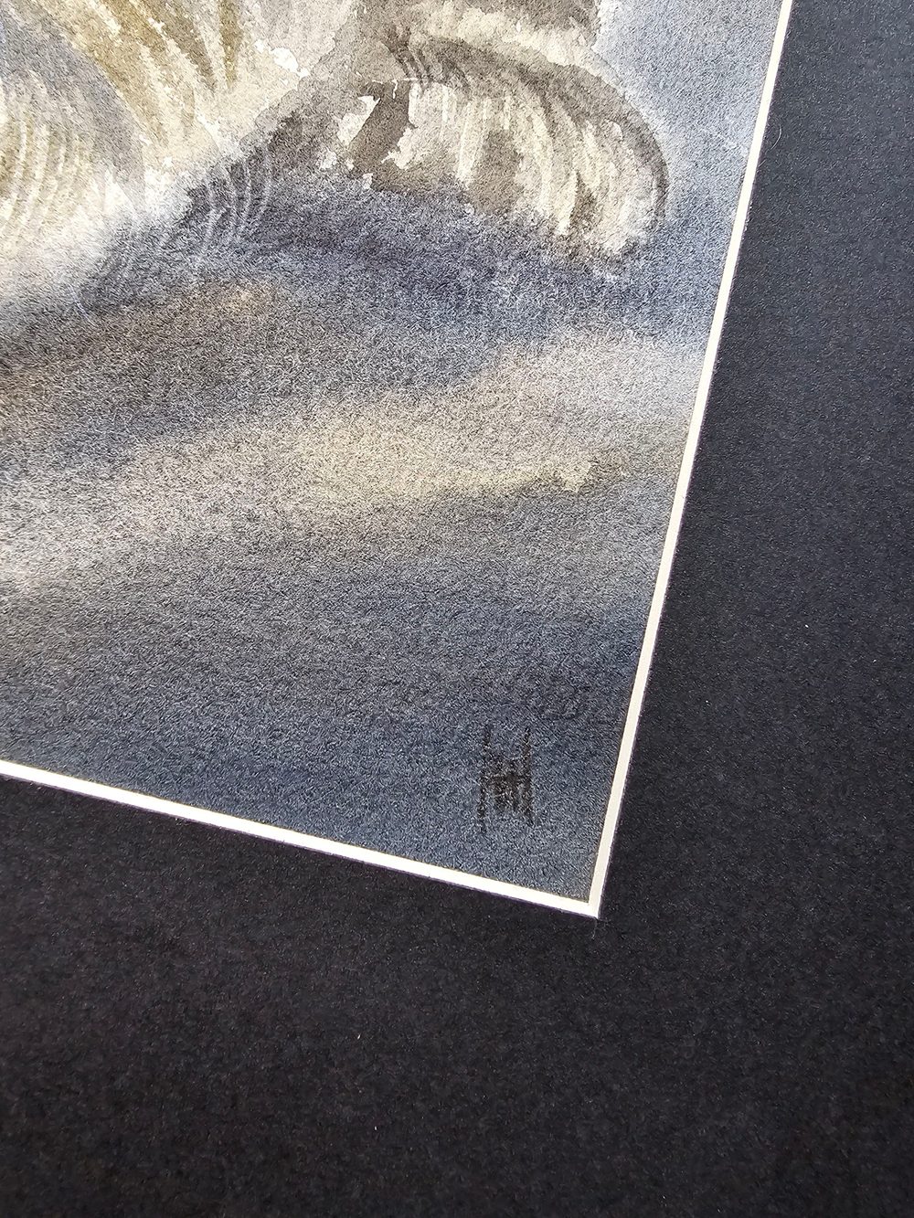 Картина авторская акварельная в паспарту 30х40 см на стену для интерьера "Малыш"