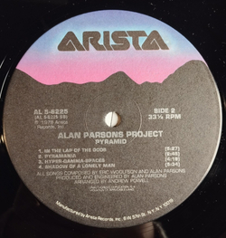 Винтажная виниловая пластинка LP The Alan Parsons Project Pyramid (USA 1978)