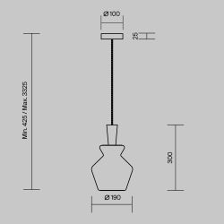 Светильник подвесной Maytoni Toys MOD405PL-01W1