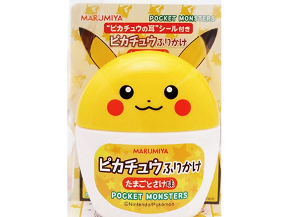 Присыпка к рису Пикачу с яйцом и лососем, Marumiya, банка 20 гр