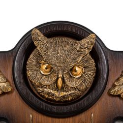 Вешалка настенная Bubo Орех Бронза