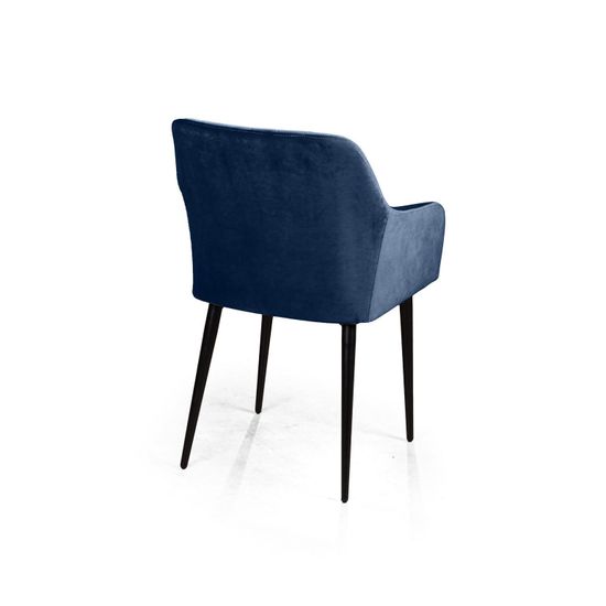 Стул с подлокотниками Robert, бархат синий 29
