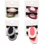 Зажимы для волос 2 шт на блистере детские «Boom- Зайка», микс 5 цветов, 5см