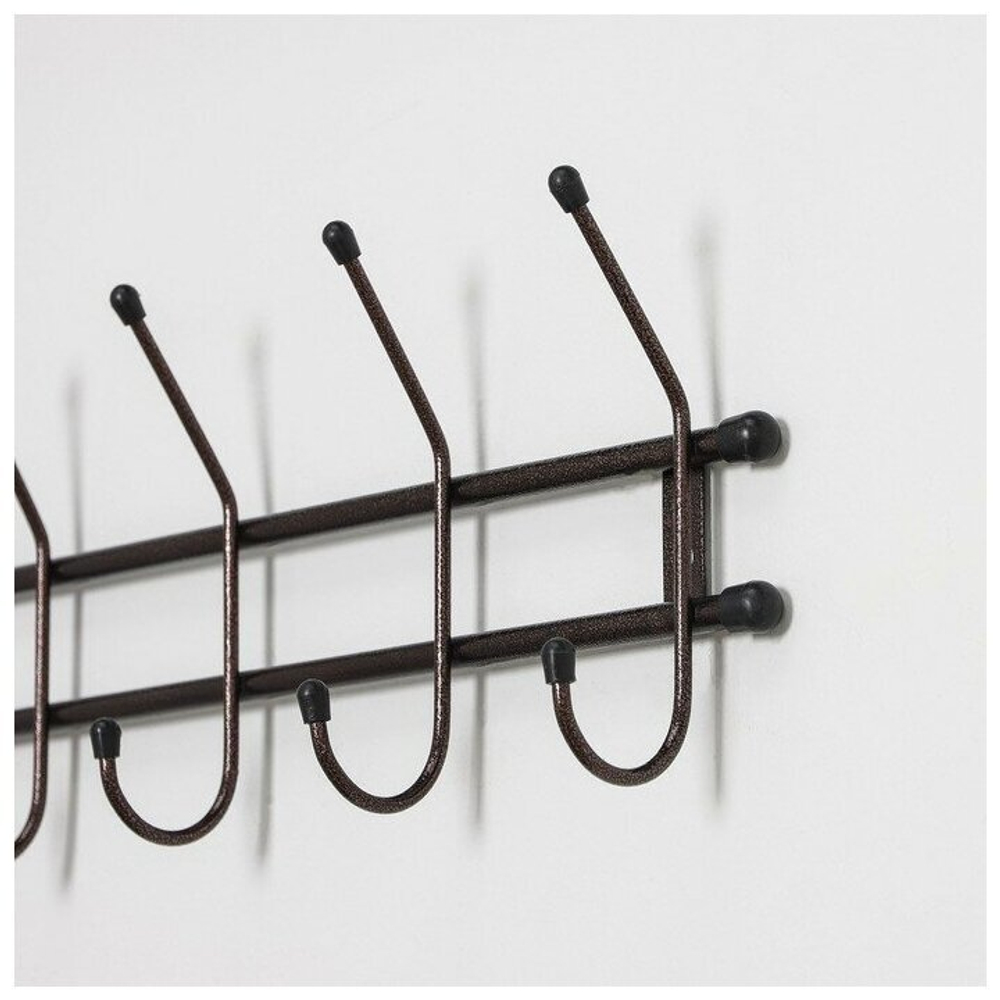 ВЕШАЛКА НАСТЕННАЯ СТАНДАРТ 5 КРЮЧКОВ МЕД/АНТИК ВНС51