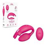 Розовый вибратор для пар с пультом ДУ The Rabbit Company Couples Rabbit TRC-021HP