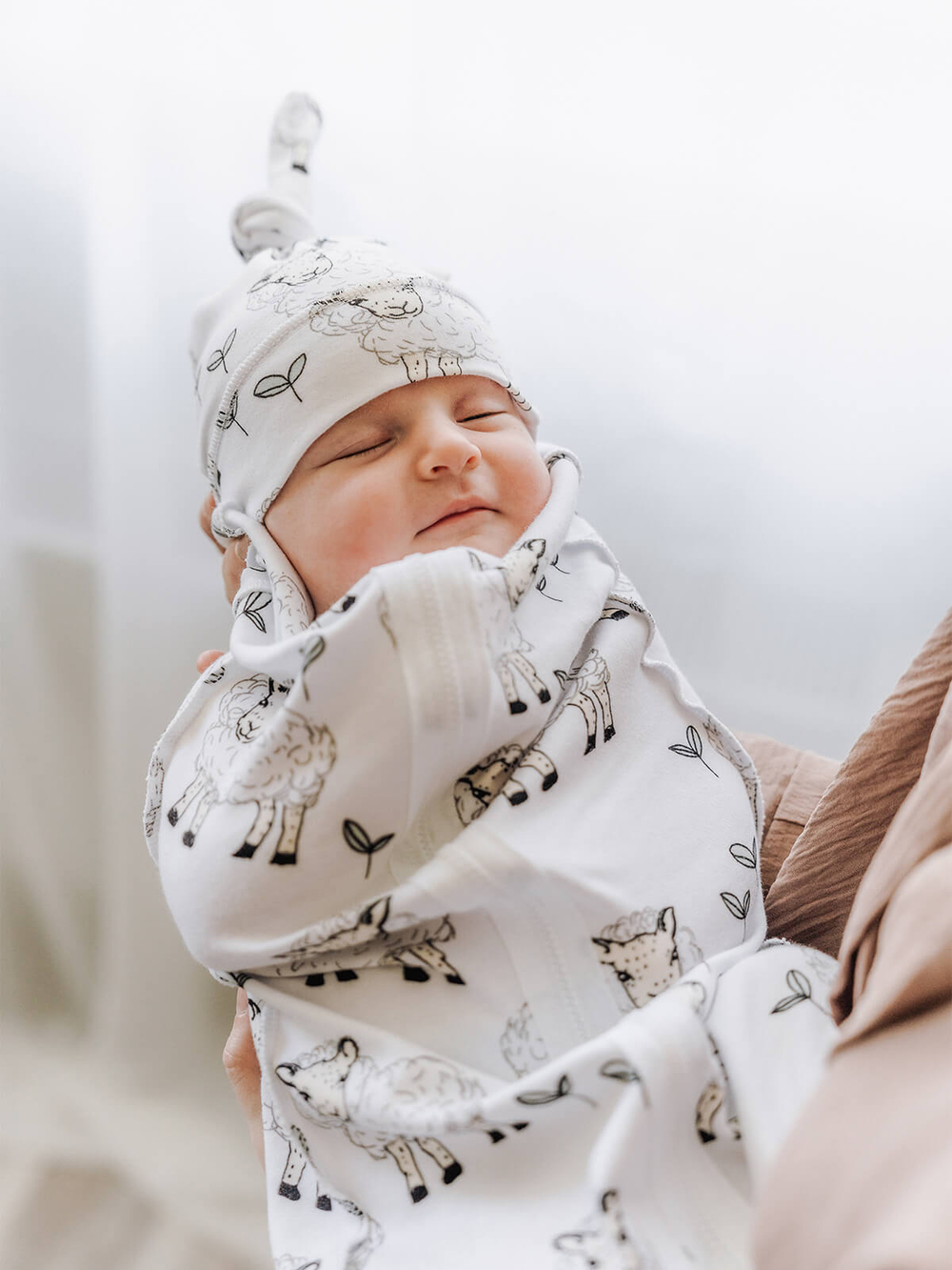 Пелёнка-кокон Mjölk Овечки