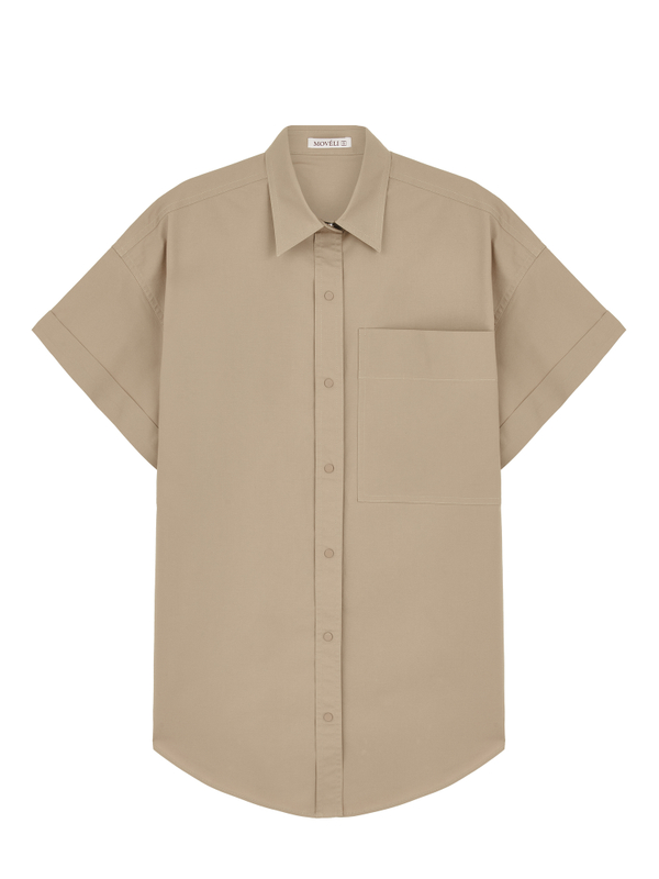 Shirt dress WIND stone color