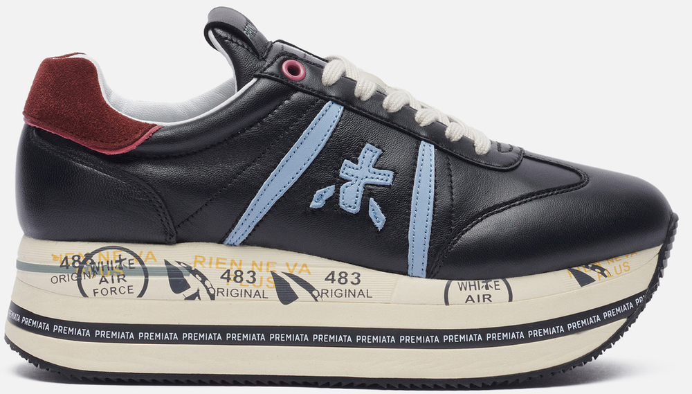 Premiata Beth 5348 черные с голубым