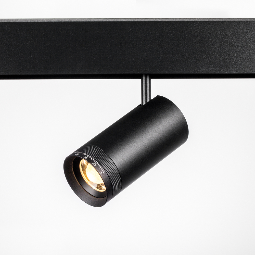 209037 Светильник 48V для трека UNO LED 12W 1000LM 10-55G ЧЕРНЫЙ МАТОВЫЙ 3000K