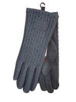 Перчатки. Женские. Сверху болоневые с узором. Ладошка спандекс. Сенсорные. Внутри плюш. 12 шт в упаковке.