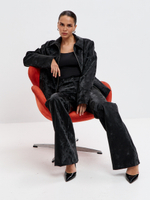 Брюки Боуи из экокожи в оттенке опал