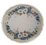 Декоративная гобеленовая салфетка Васильки и ромашки 36х39 см