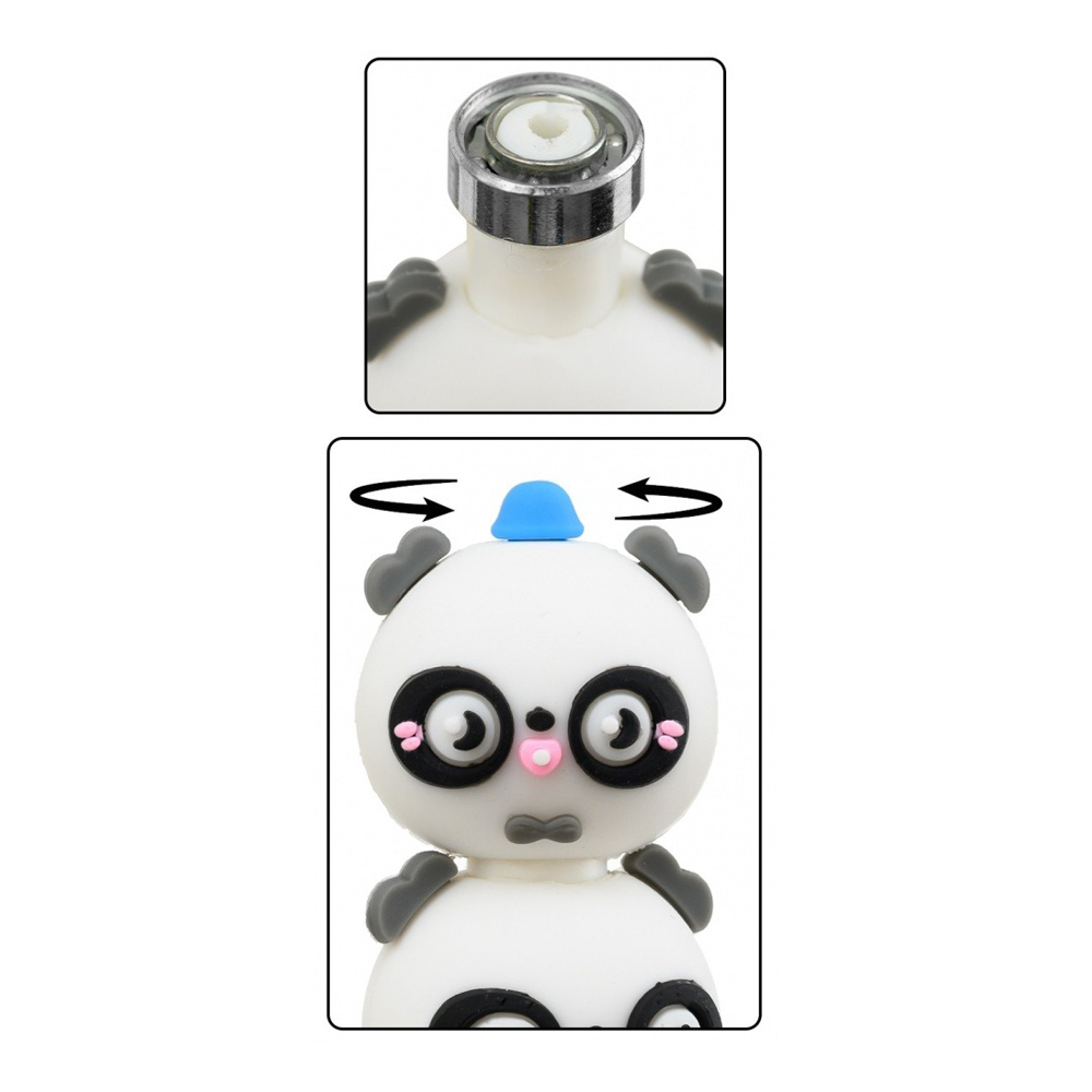 Ручка шариковая, Basir, синие чернила, серия "Панда", с вращающимися фигурками, 36 шт