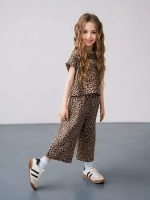 Костюм для девочки на лето с кюлотами