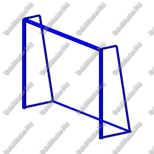 ВОРОТА ФУТБОЛЬНЫЕ (ПАРА) БЕЗ СЕТКИ