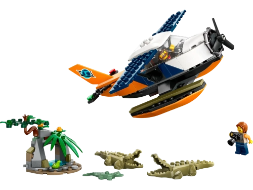 Конструктор LEGO City 60425 Исследователь джунглей: Водный самолет