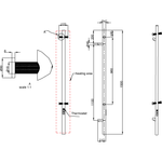 Полотенцесушитель электрический Boheme Uno 726-CB, COPPER BRUSH