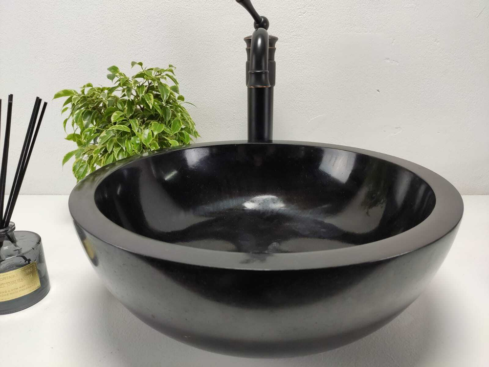 Раковина из андезита Bowl Black Small BA-81010 40*40*15