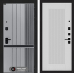 Входная дверь Лабиринт SKYLAB - 30 Белый софт рельеф