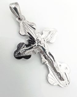 Крест Эстерелла, серебро 925 пробы, родированный/Ф