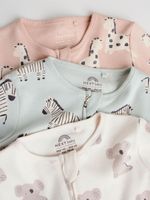 Комбинезон / Cлип для малышей Next F40-060, 3 шт., Бежевый, Мятный