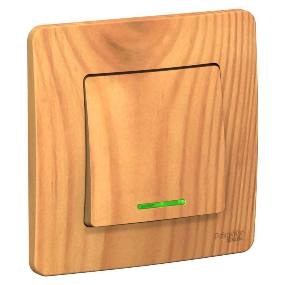 Выключатель 1-кл. СП Blanca 10А IP20 (сх. 1) 250В с подсветкой ясень SE BLNVS010115 Выключатель 1-кл. СП Blanca 10А IP20 (сх. 1) 250В с подсветкой ясень SE BLNVS010115