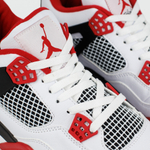 кроссовки Air Jordan 4 Retro White / Red Wmns