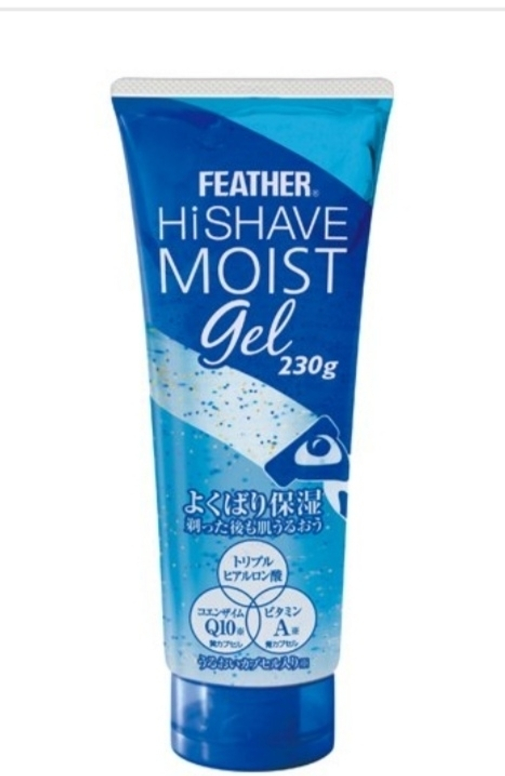 FEATHER Hi Shave Moist Gel - высокоувлажняющий гель для бритья с коэнзимом и витамином А