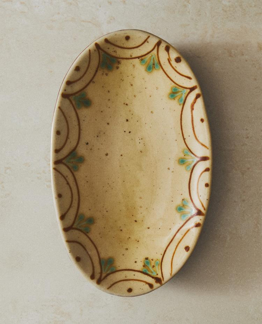 ZARA HOME МЫЛЬНИЦА ДЛЯ ВАННОЙ КОМНАТЫ С УЗОРОМ, РАЗНОЦВЕТНЫЙ