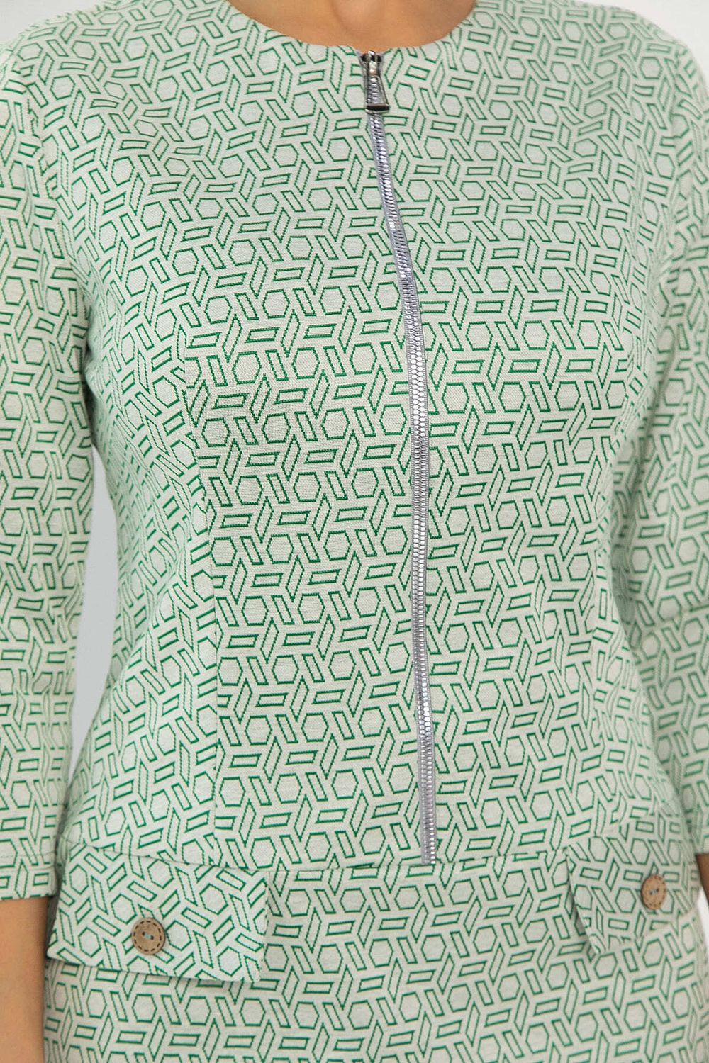 Платье Леди Мери НЬЮ (бежево-салатовое) П13667-19М LT Collection