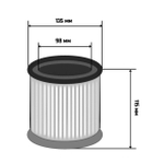 Фильтр для пылесоса патронный BORT BF-25U-HEPA