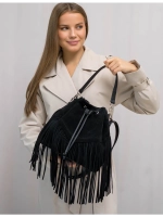 сумка через плечо тоут средняя натуральная замша