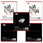 Тетрадь А5, 48 л., BRAUBERG ЭКО, линия, обложка картон, СПОРТКАРЫ, 403027, 5шт