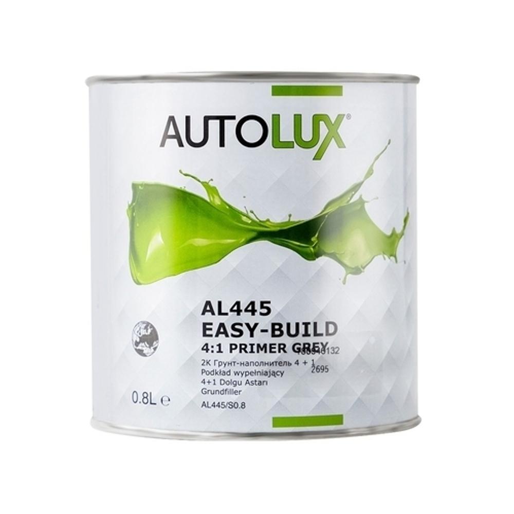 Autolux 2К Грунт-наполнитель 4+1 серый 0,8л AL 445/S0,8 + отв. MS стандарт 0,2л