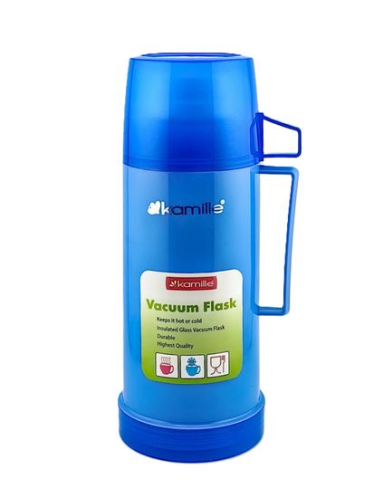 Термос 600 мл. со стеклянной колбой Kamille KM 2071 пластиковый корпус