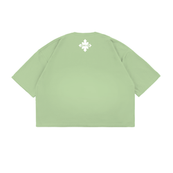 Футболка “ВУЛКАНЫ” CROPTOP зеленая