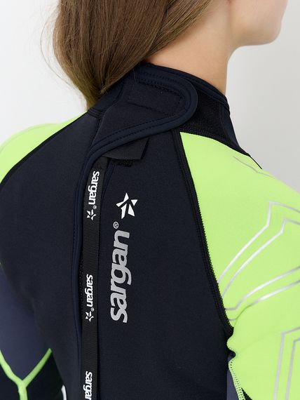 Гидрокостюм Sargan Nero 2.0 Long lady 2 мм черно-желтый
